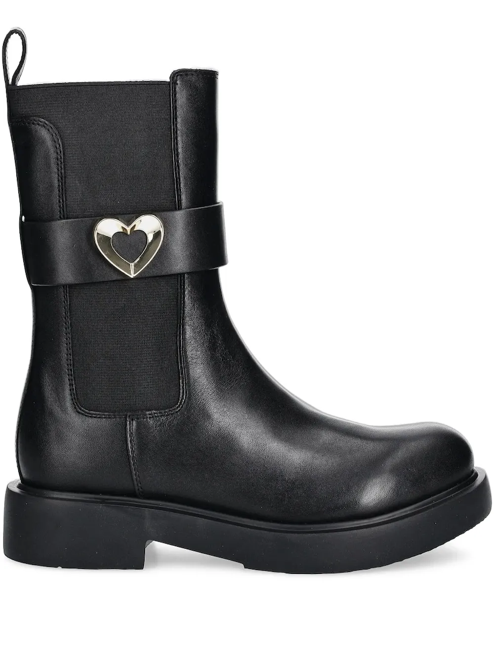 Love Moschino leather boots Black