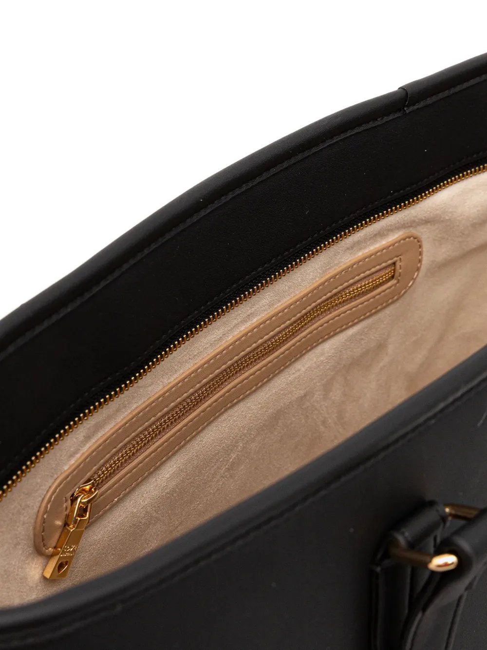 Love Moschino Shopper met logoplakkaat Zwart