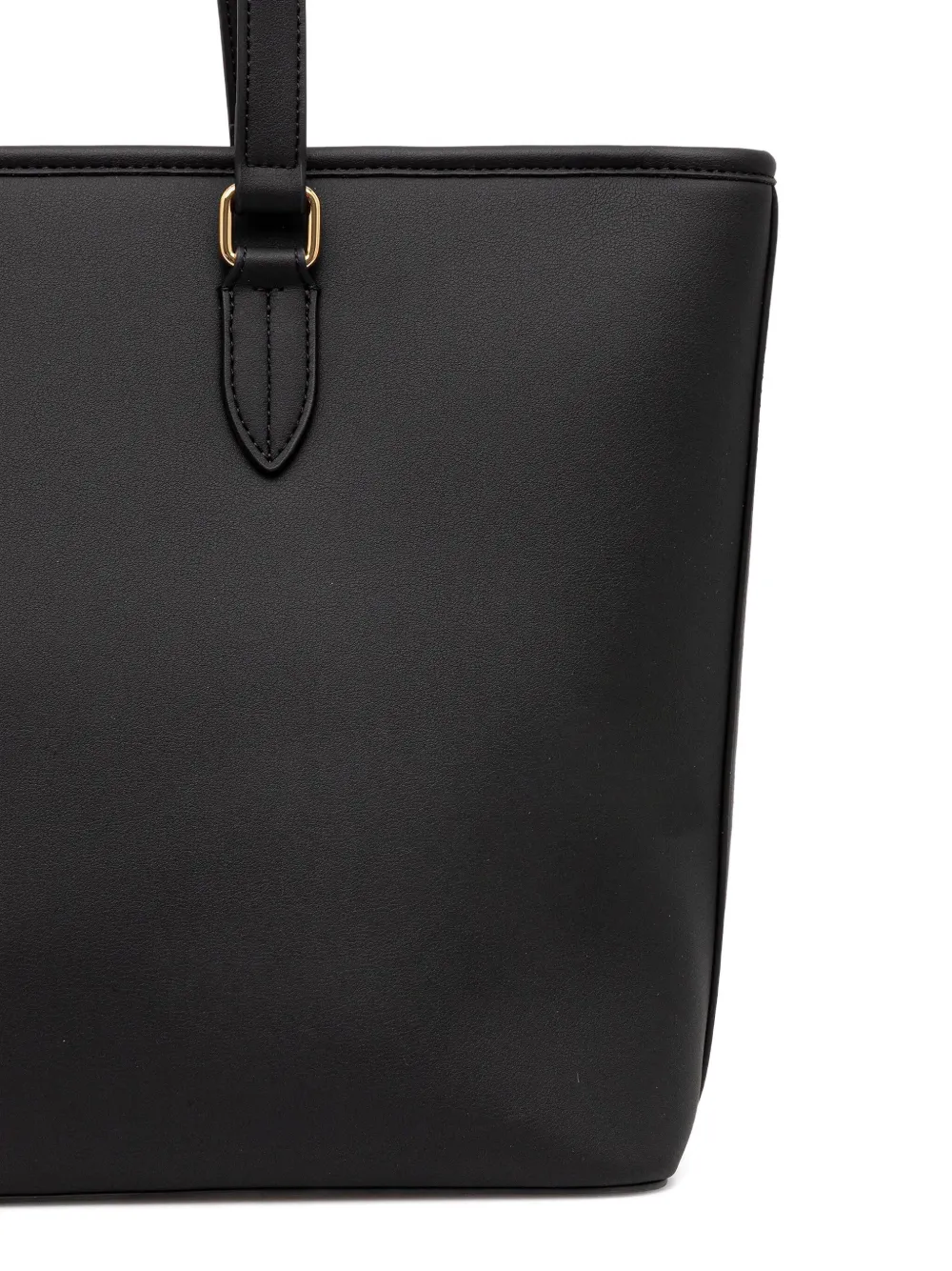Love Moschino Shopper met logoplakkaat Zwart