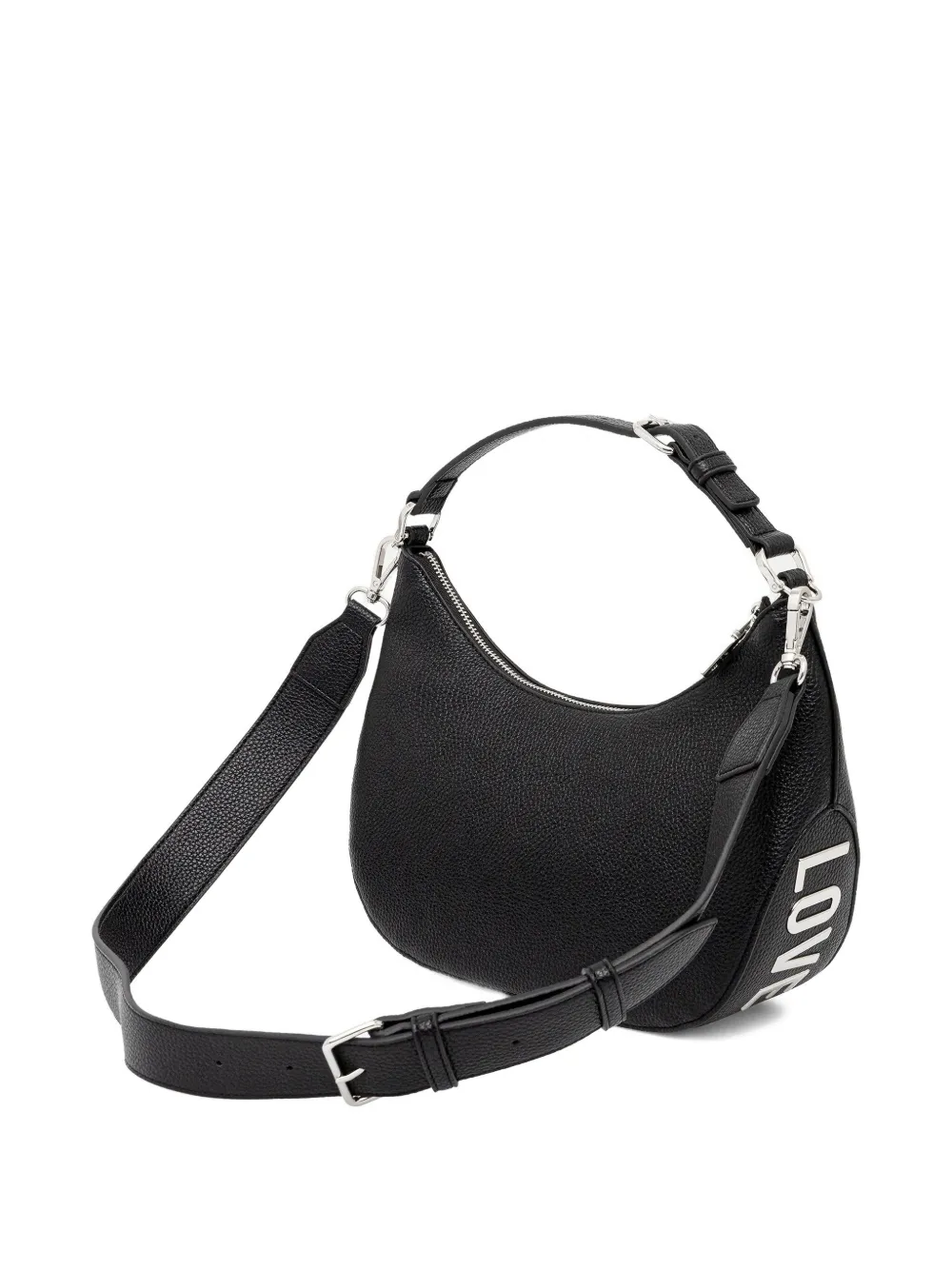 Love Moschino Crossbodytas met logoplakkaat Zwart