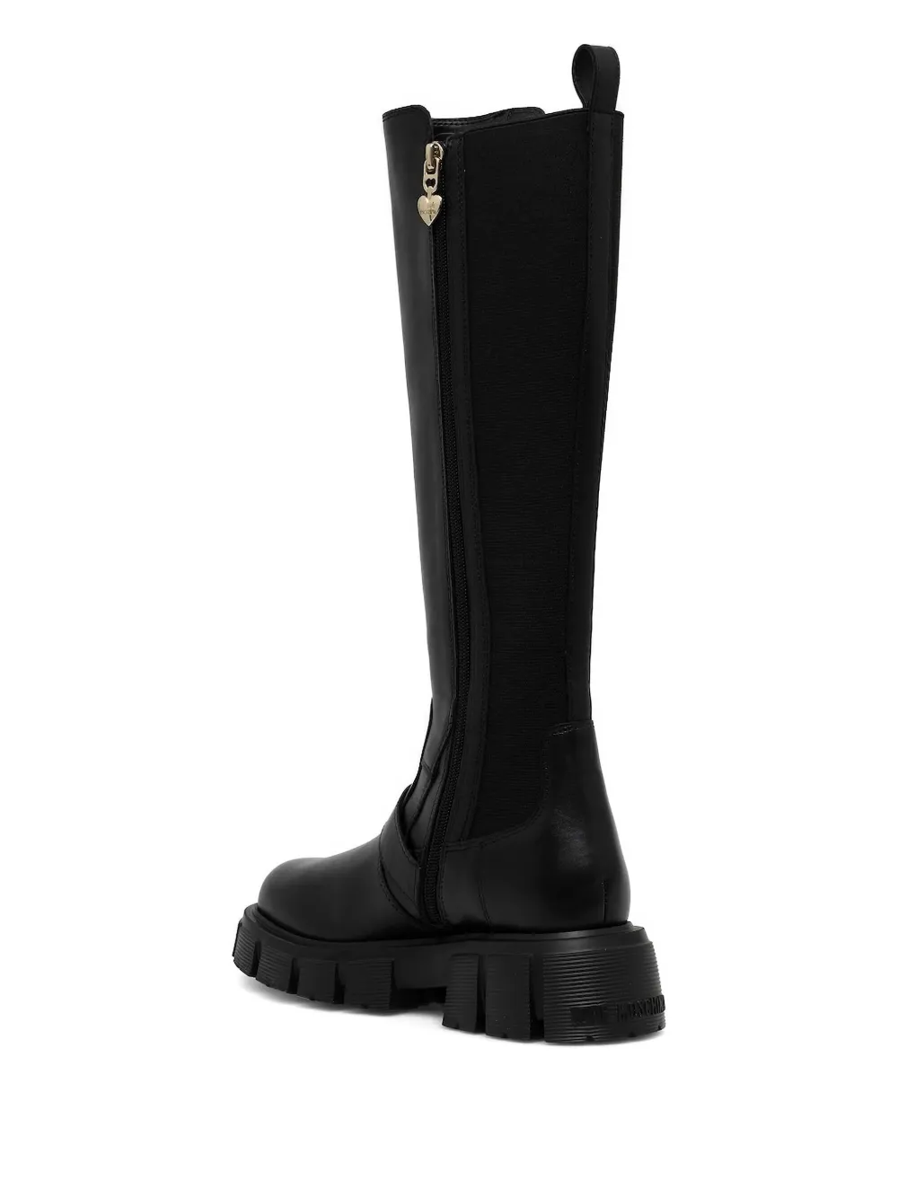 Love Moschino buckle knee-high boots Black