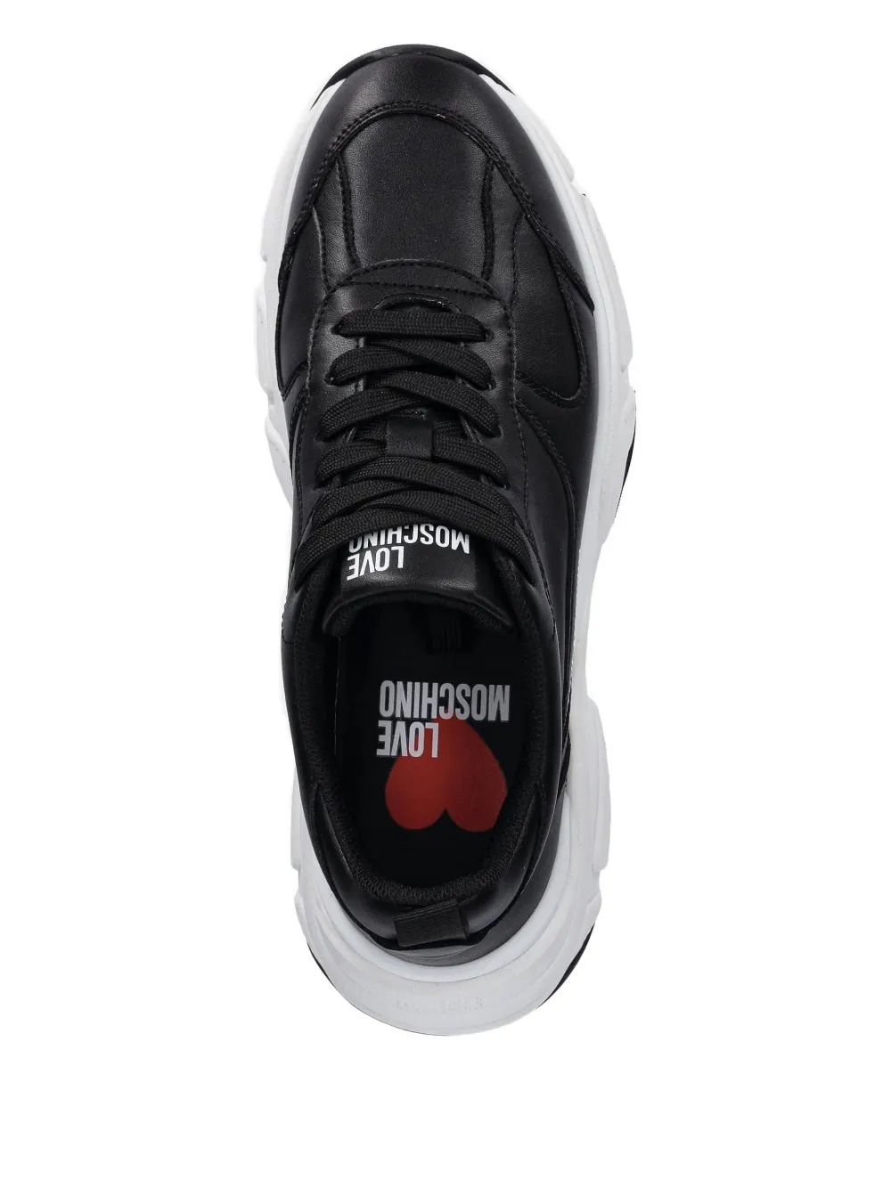 Love Moschino logo sneakers Black