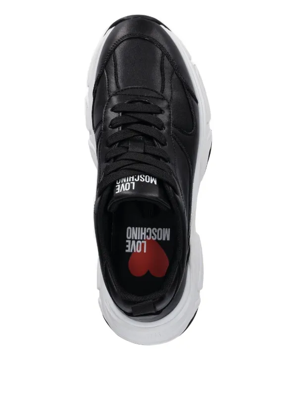 【一点限り】LOVEMOSCHIN　お洒落ジャケット　ブラック　Sサイズ Love Moschino Women's Sneakers Slip On Logo Print Sole Black