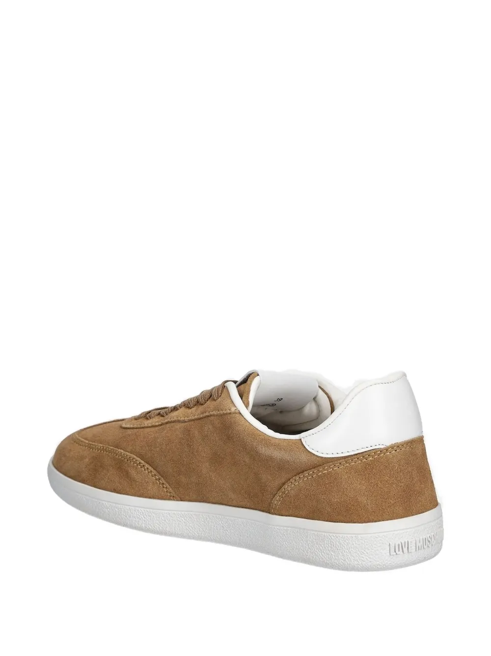 Love Moschino heart suede sneakers Brown
