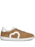 Love Moschino heart suede sneakers - Brown