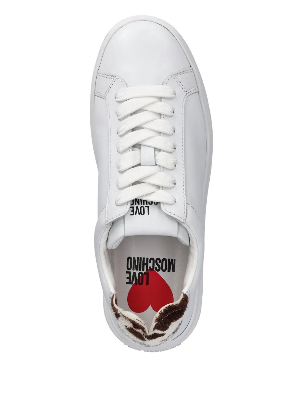 Love Moschino lace-up sneakers White