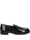 Love Moschino heart logo loafers - Black
