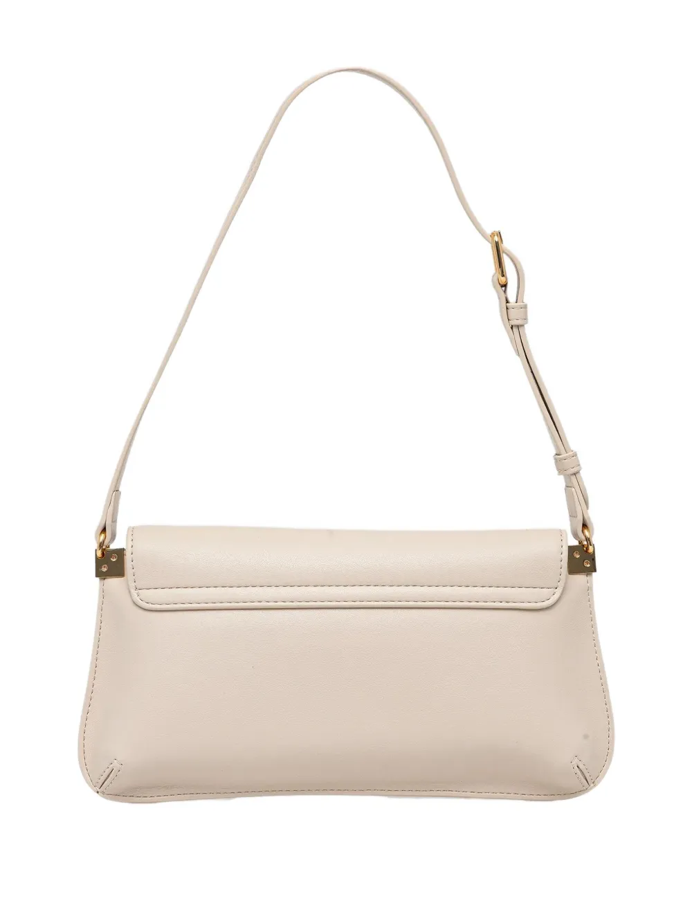 Love Moschino small logo-plaque shoulder bag - Beige