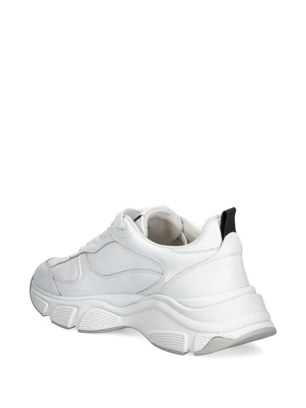 Love Moschino logo lace-up sneakers White