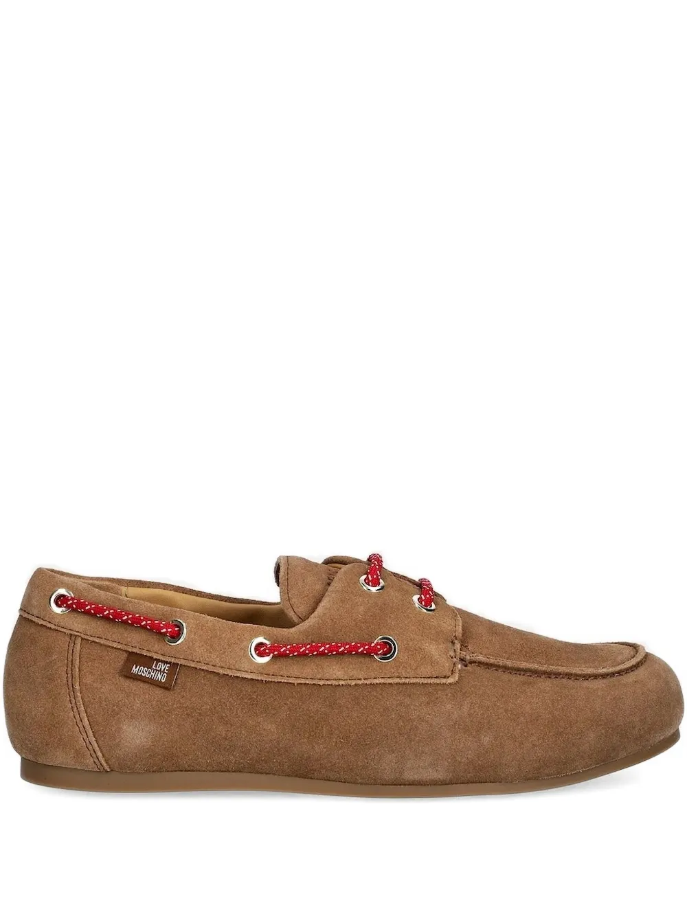 Love Moschino suede loafers Brown