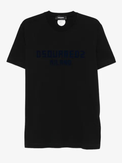 DSQUARED2 playera de algodón con logo estampado