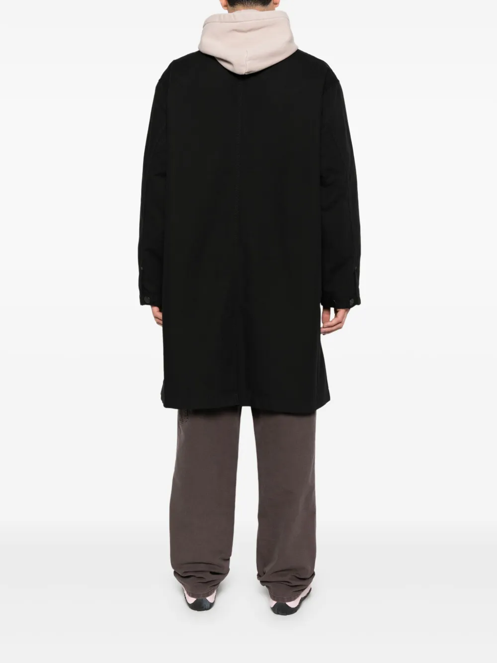 Carhartt WIP Webster jas met knoopsluiting en logopatch Zwart