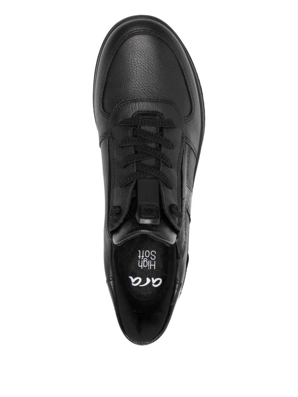 ARA leather lace-up sneakers Black