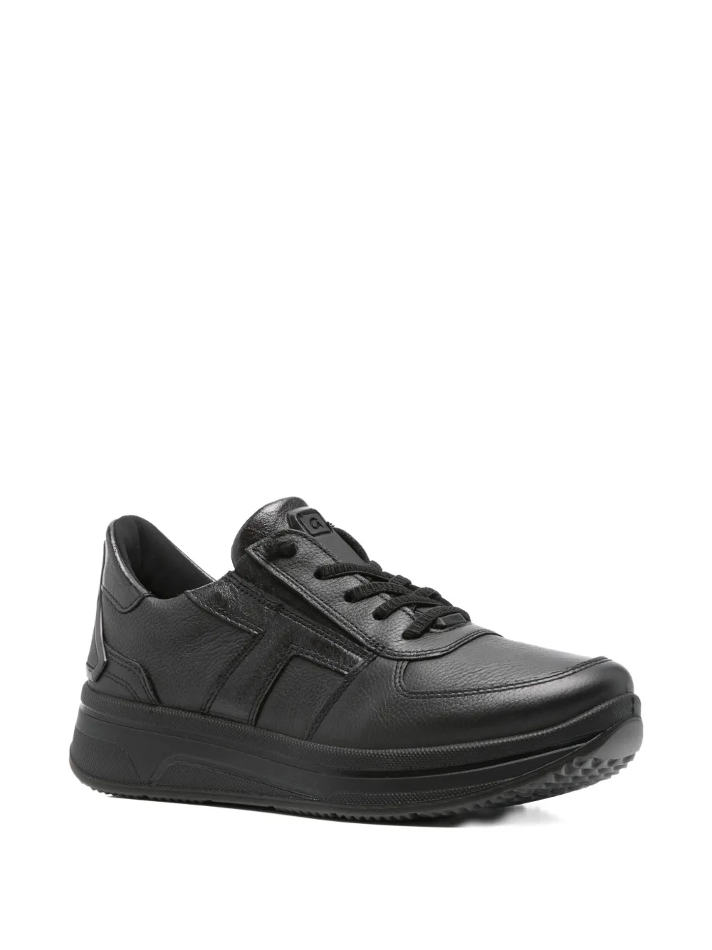 ARA leather lace-up sneakers Black