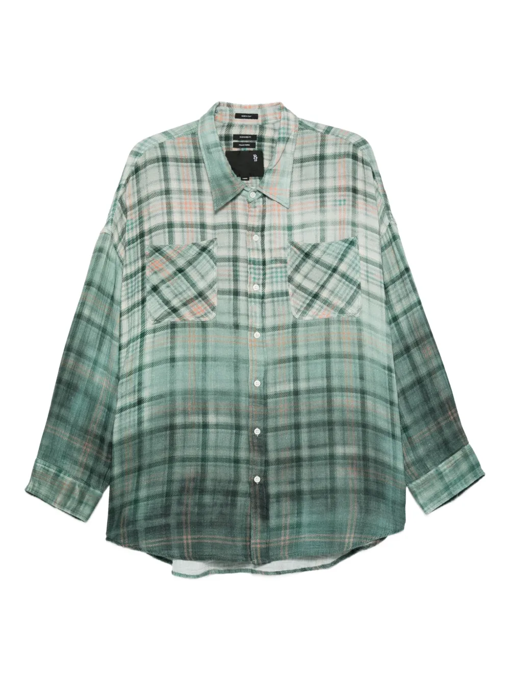 checked-pattern shirt