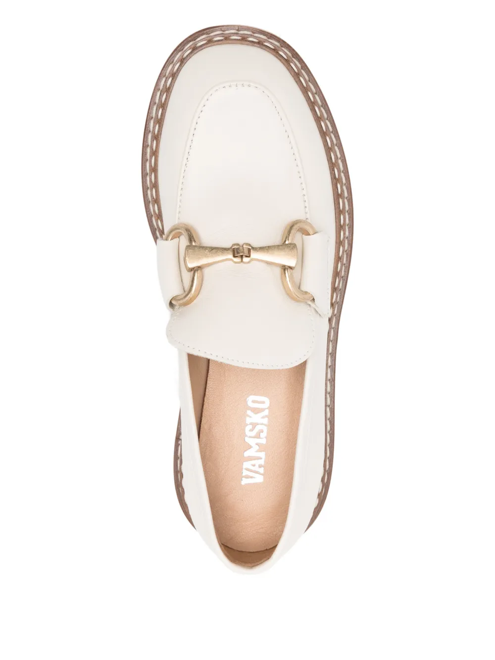 Vamsko 50mm Bea Lug-sole Loafers In Neutral