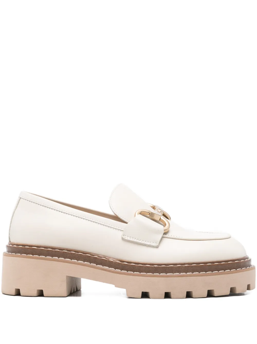 Vamsko 50mm Bea Lug-sole Loafers In Neutral