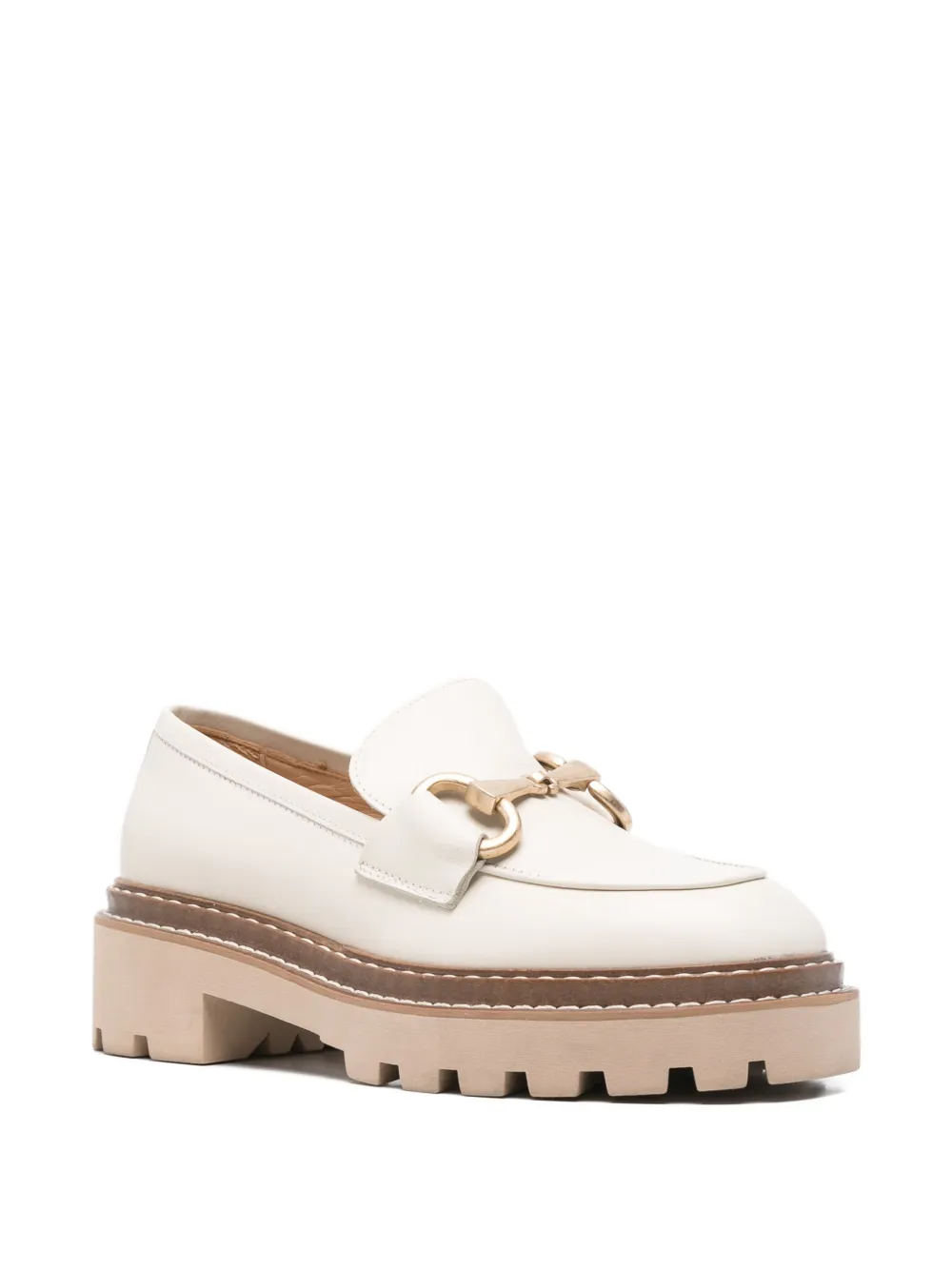 Vamsko 50mm Bea Lug-sole Loafers In Neutral