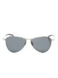 Saint Laurent Eyewear geometric-frame sunglasses - Gold