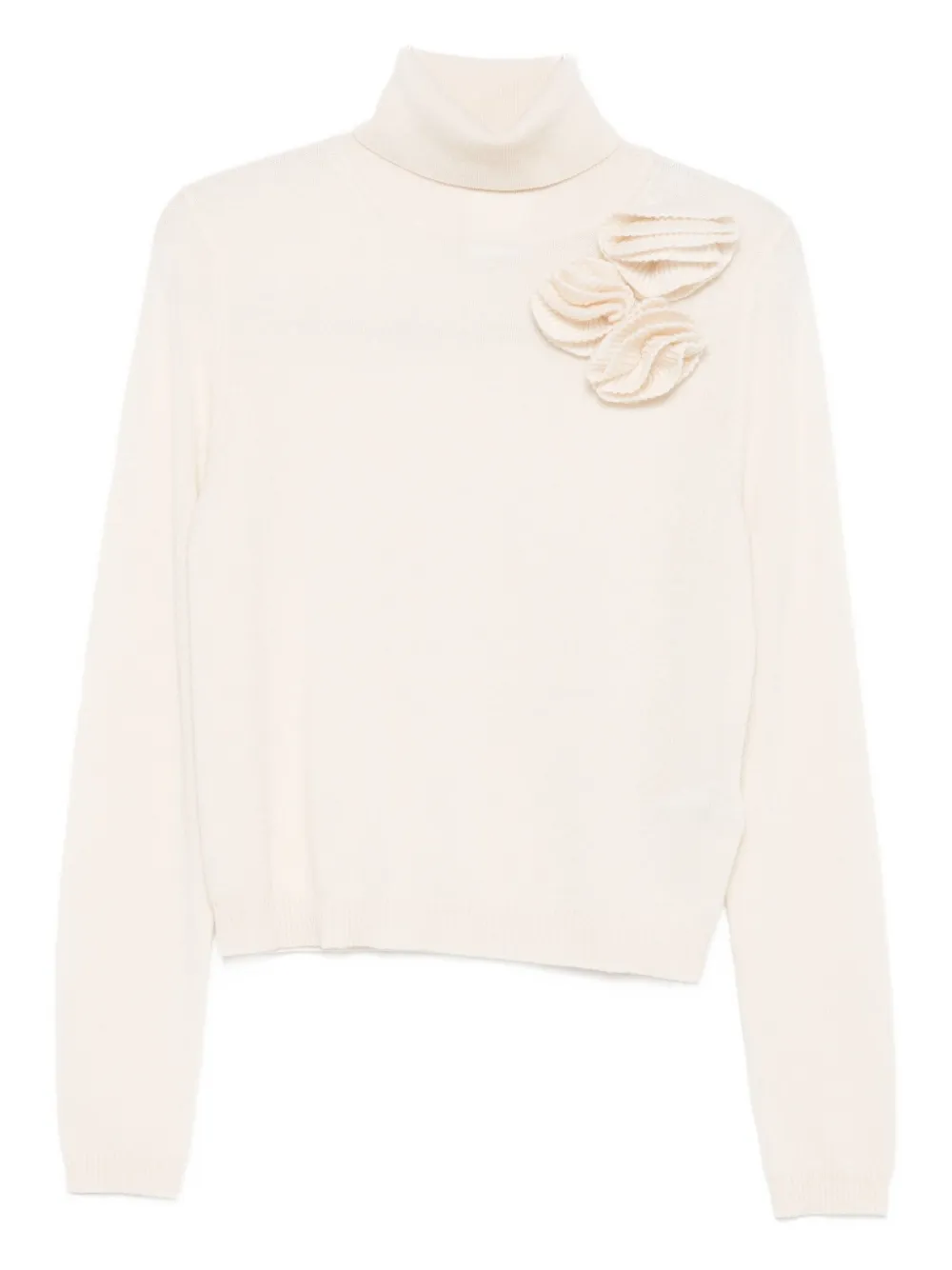 embellished turtleneck sweater