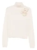 Allude embellished turtleneck sweater - Neutrals