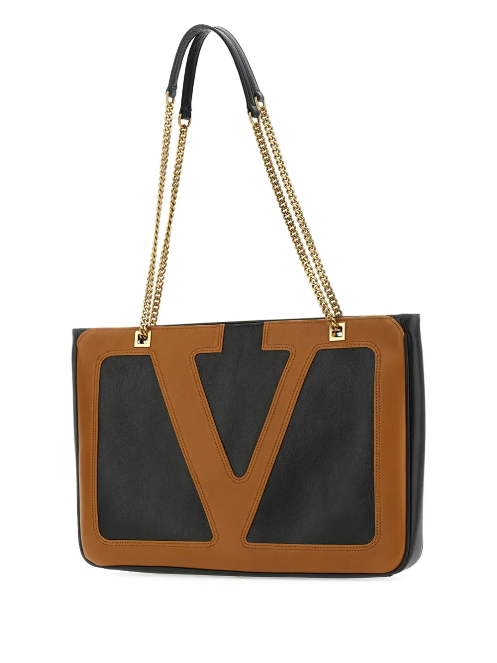 Valentino Garavani medium Viva Superstar leather tote bag Zwart
