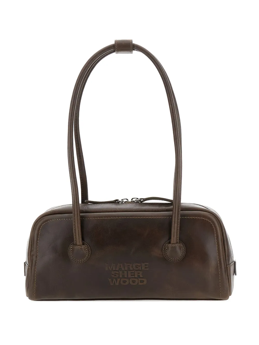 Marge Sherwood Soft pull-up leather shoulder bag | Brown | Image 1