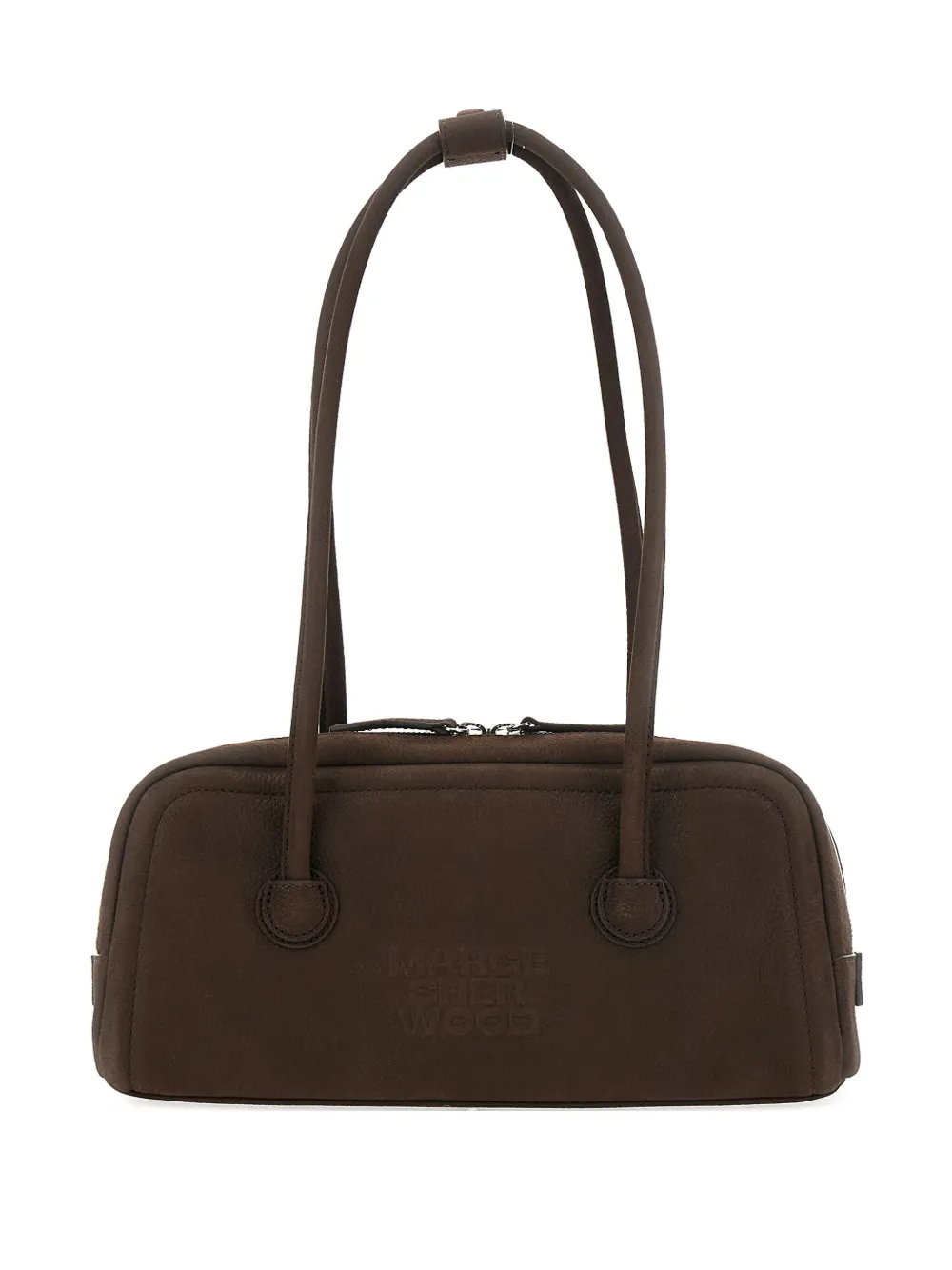 Soft double-handle leather bag