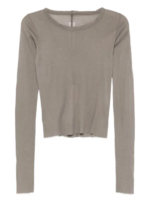Rick Owens raw-edge long-sleeve top
