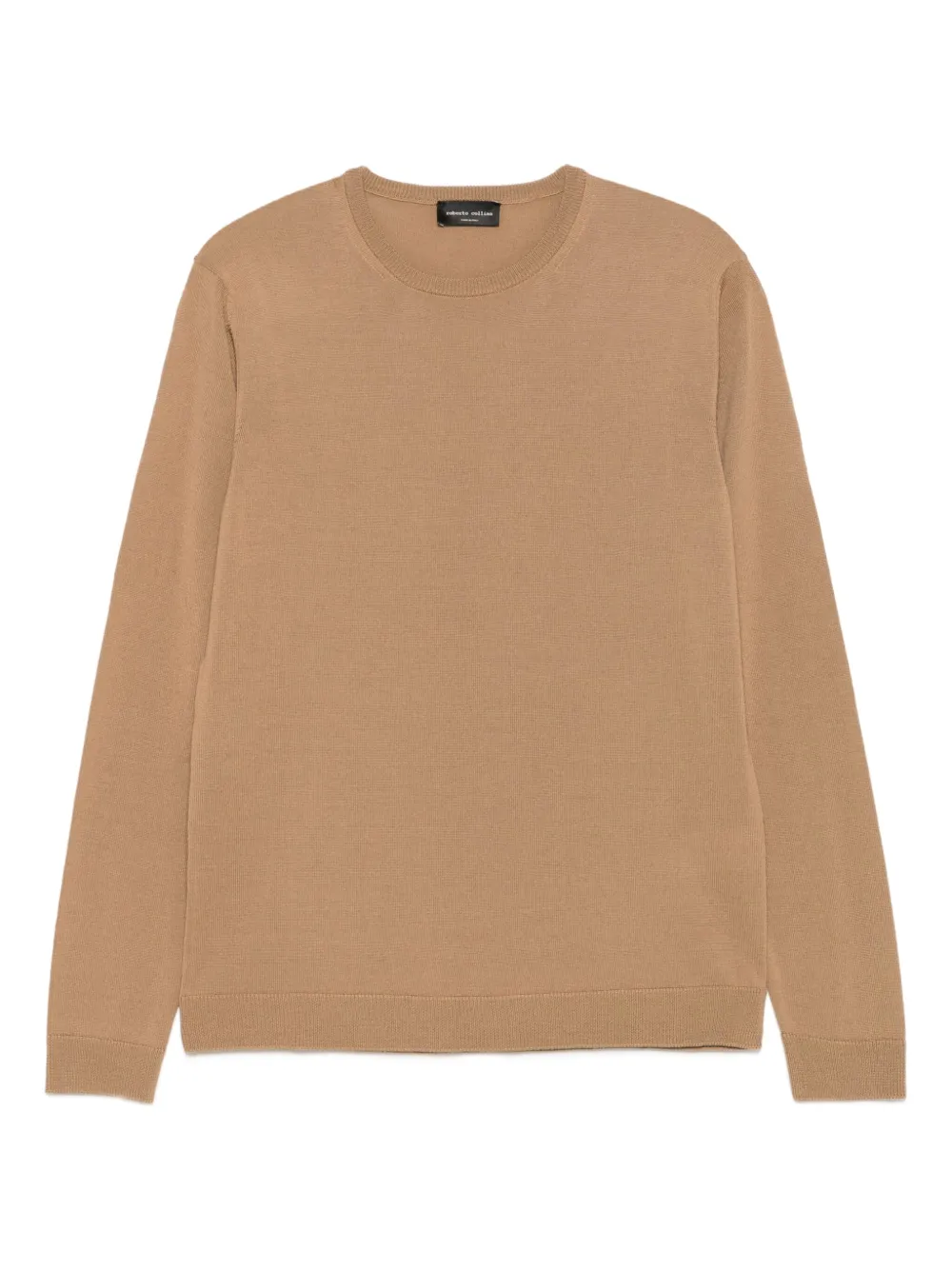merino-wool crew-neck sweater