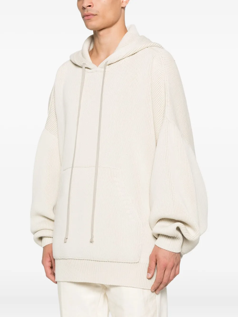 Rick Owens Hun hoodie met zak Beige