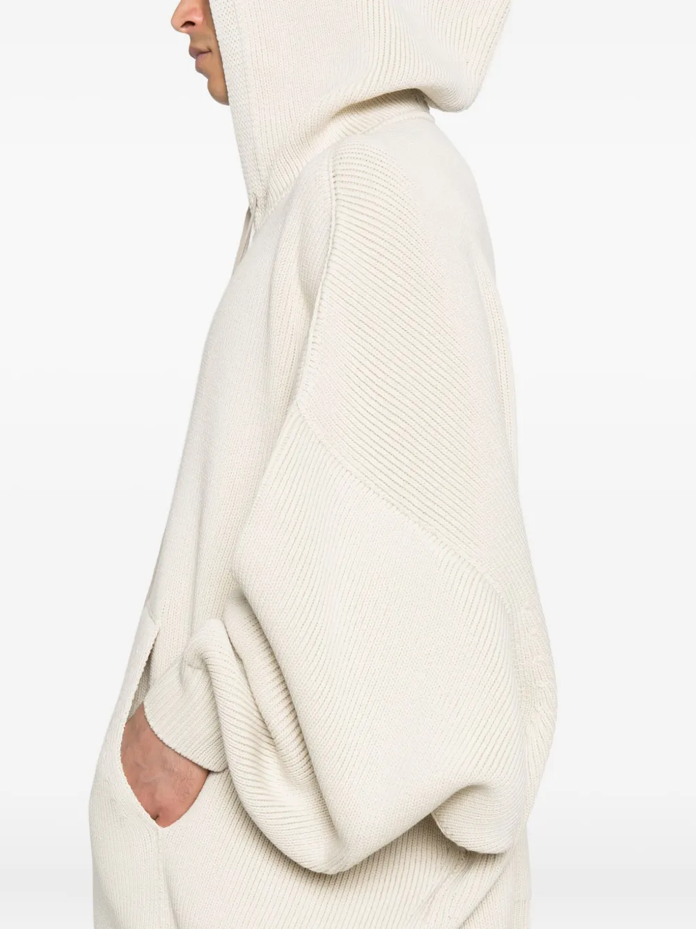 Rick Owens Hun hoodie met zak Beige