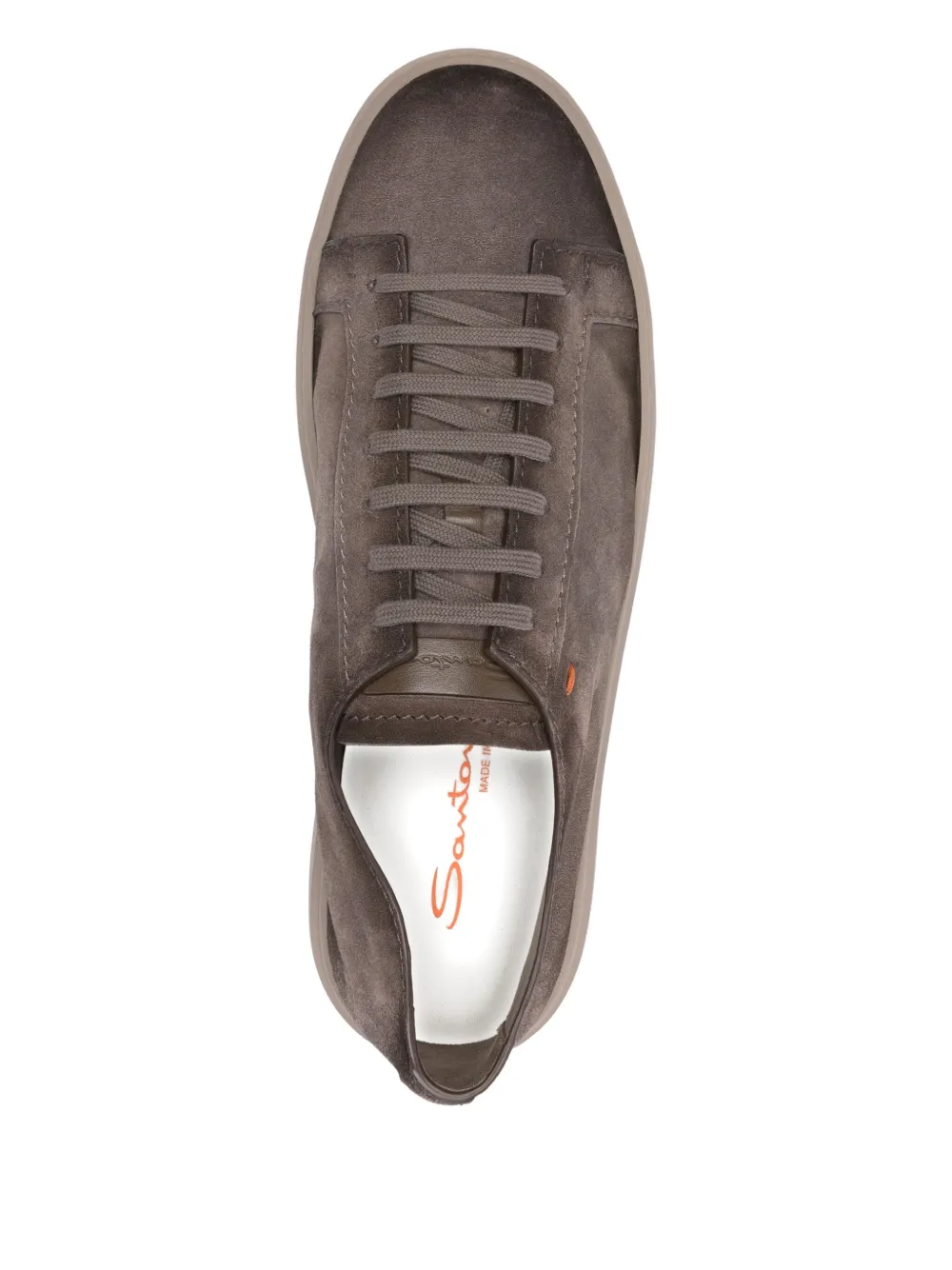 Santoni lace-up sneakers Brown