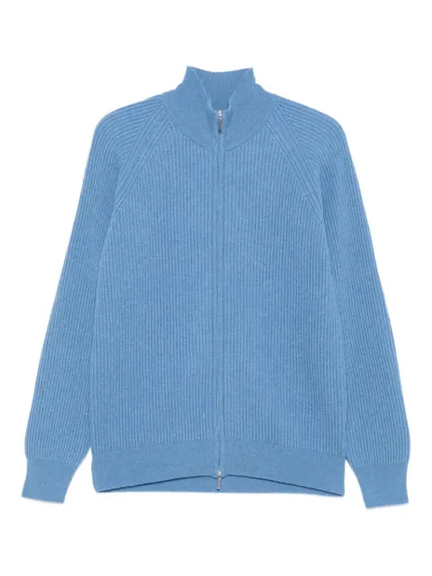Barba Gerippter Cardigan mit Reißverschluss