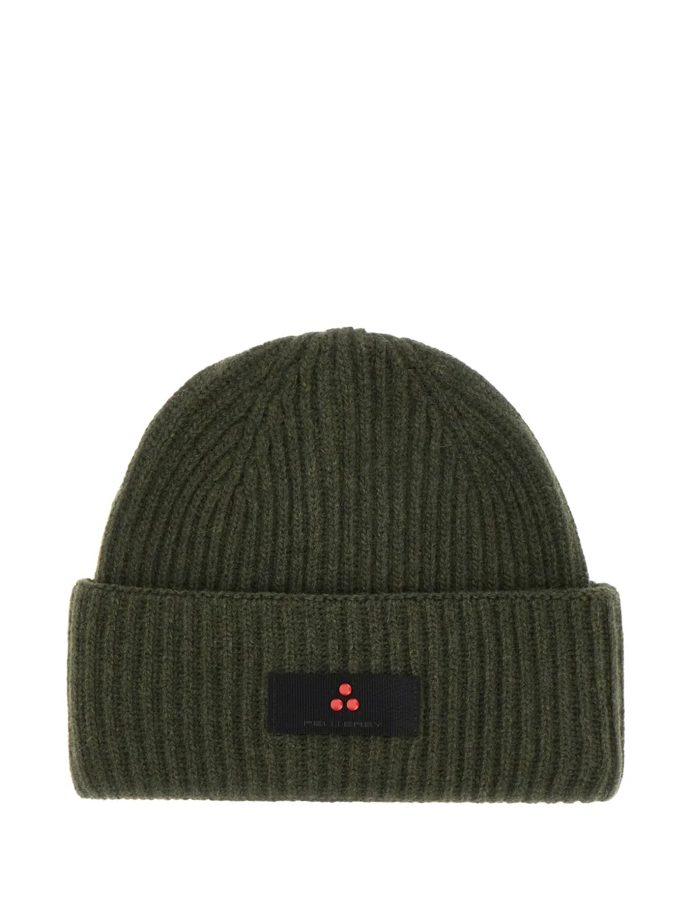 Peuterey Military Green Nylon Blend Beanie Hat In Green