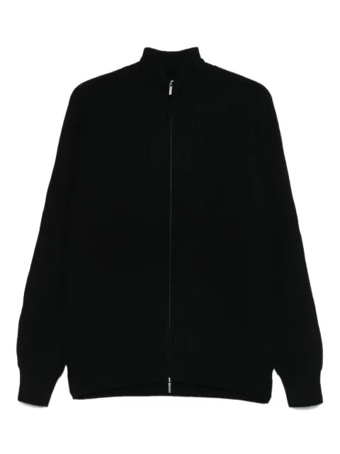 Barba Gerippter Cardigan mit Reißverschluss