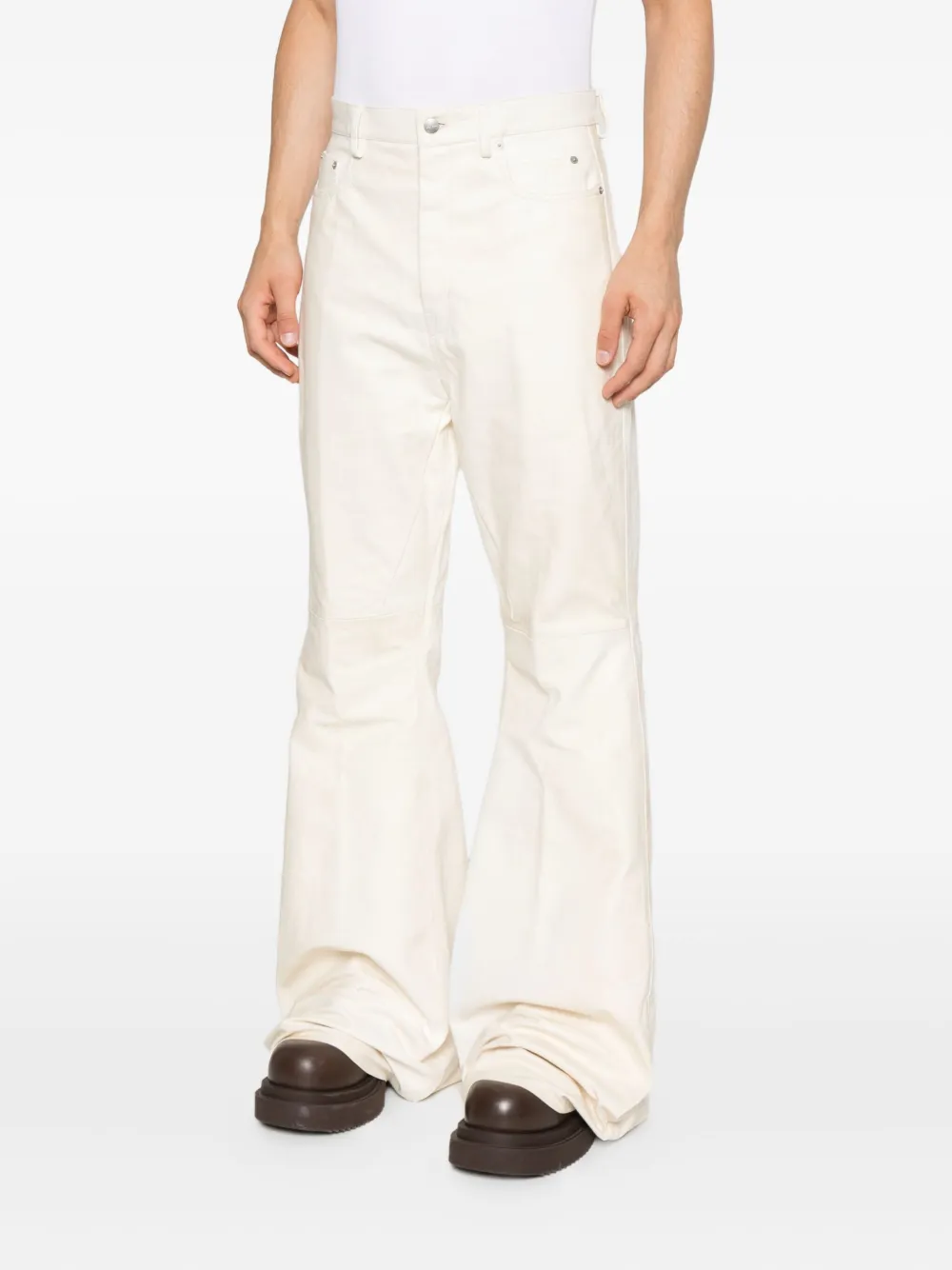 Rick Owens Katoenen broek Beige