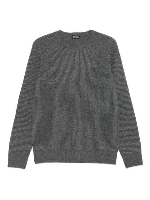 Barba ribbed raglan-sleeve sweater