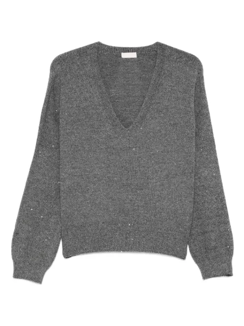 LIU JO embellished V-neck sweater 