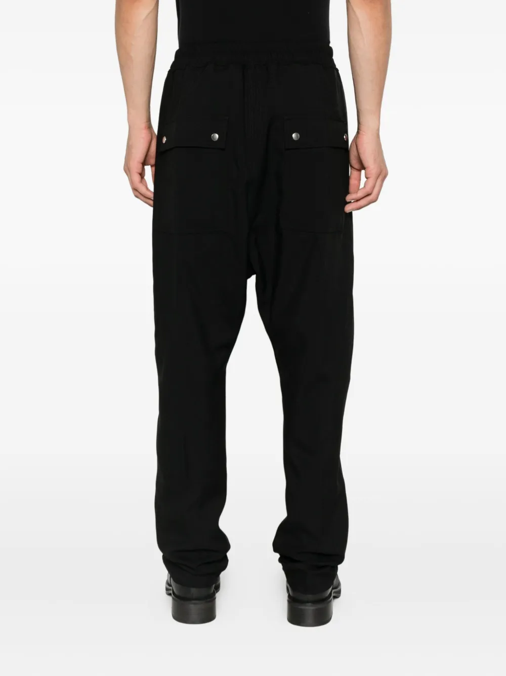 Rick Owens BELA broek met trekkoord en knopen Zwart