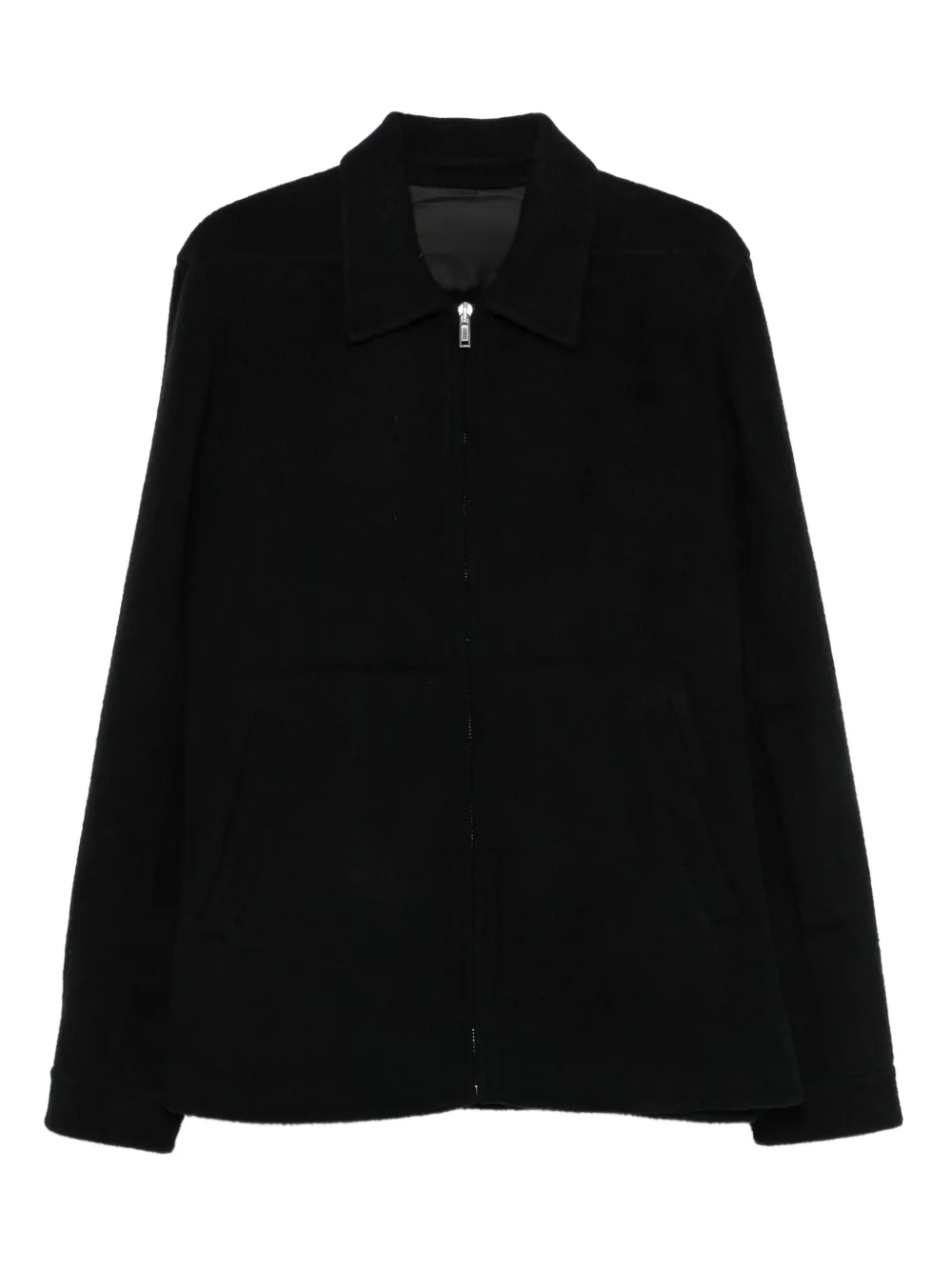 Rick Owens zip-front cashmere jacket - Schwarz