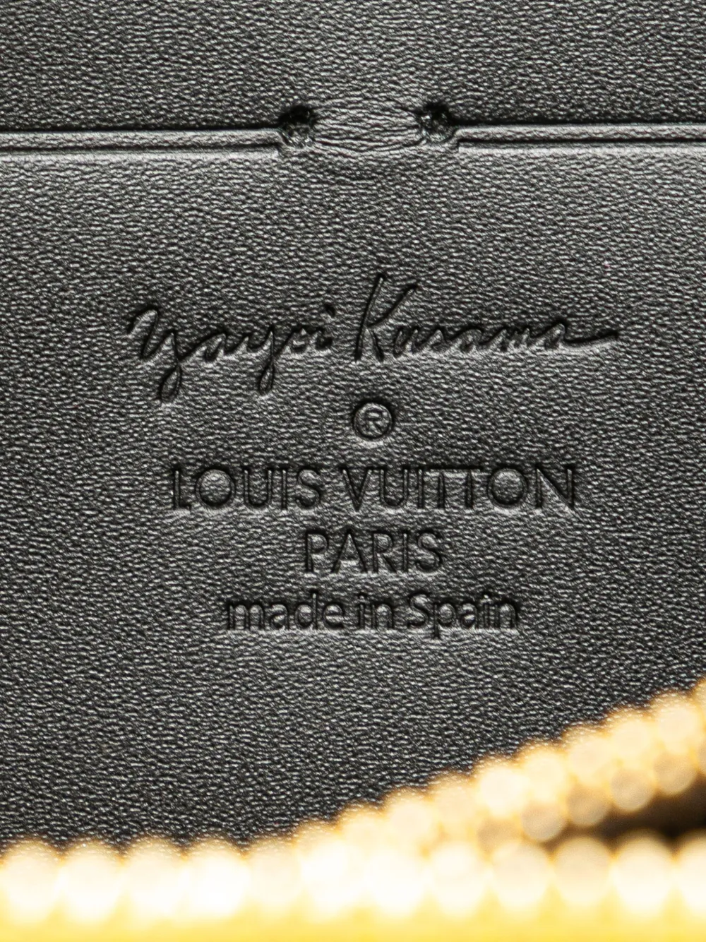 Pre-owned Louis Vuitton 2012 Yayoi Kusama Monogram Vernis Infinity Dots Zippy Wallet Long Wallets In Yellow
