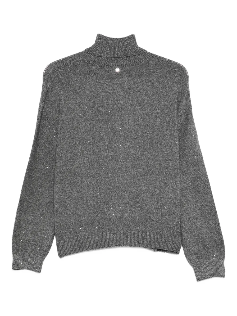 LIU JO embellished turtleneck sweater Grijs