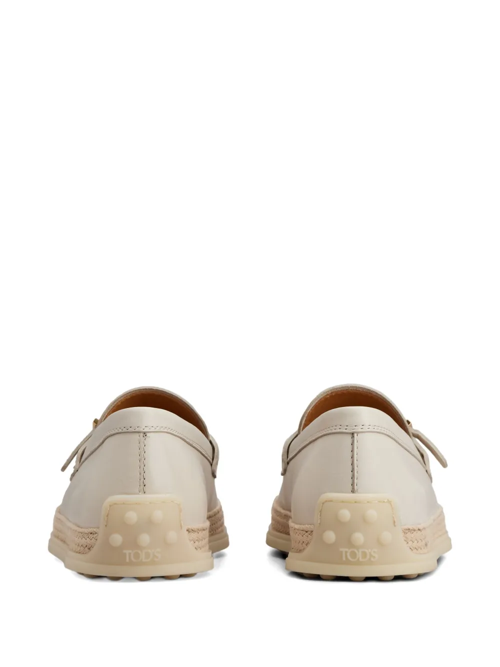 Tod's buckle-detail leather loafers Neutrals