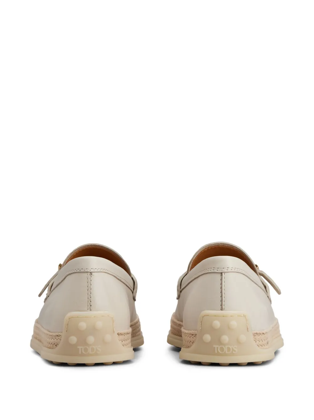 Tod's buckle-detail leather loafers Neutrals