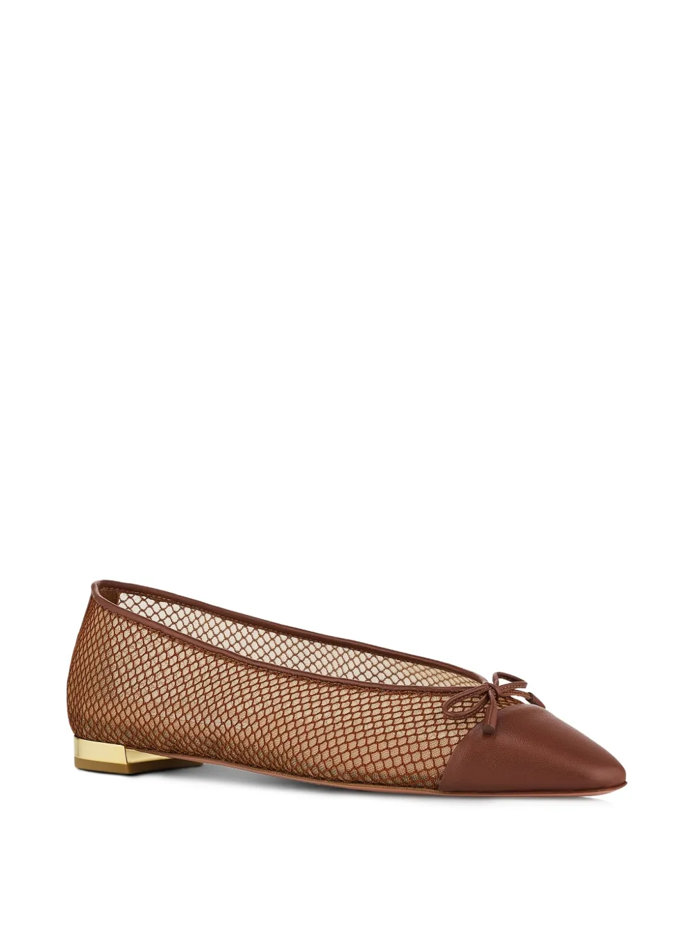 Aquazzura Gioia mesh-panelled bow flats | Image 2