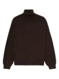 LIU JO roll-neck sequin-embellished sweater - Brown
