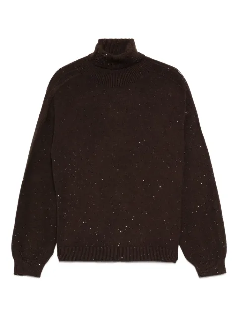 LIU JO roll-neck sequin-embellished sweater