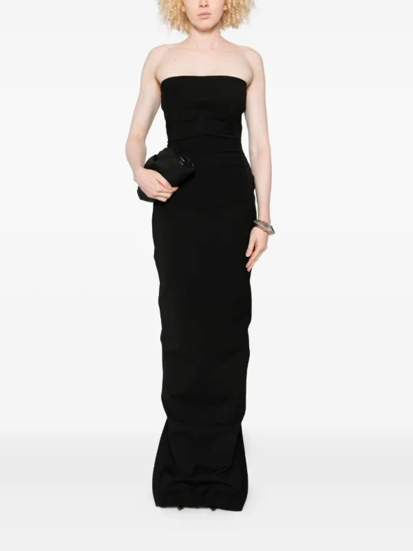 Rick Owens Strapless Fitted Dress | Black | FARFETCH