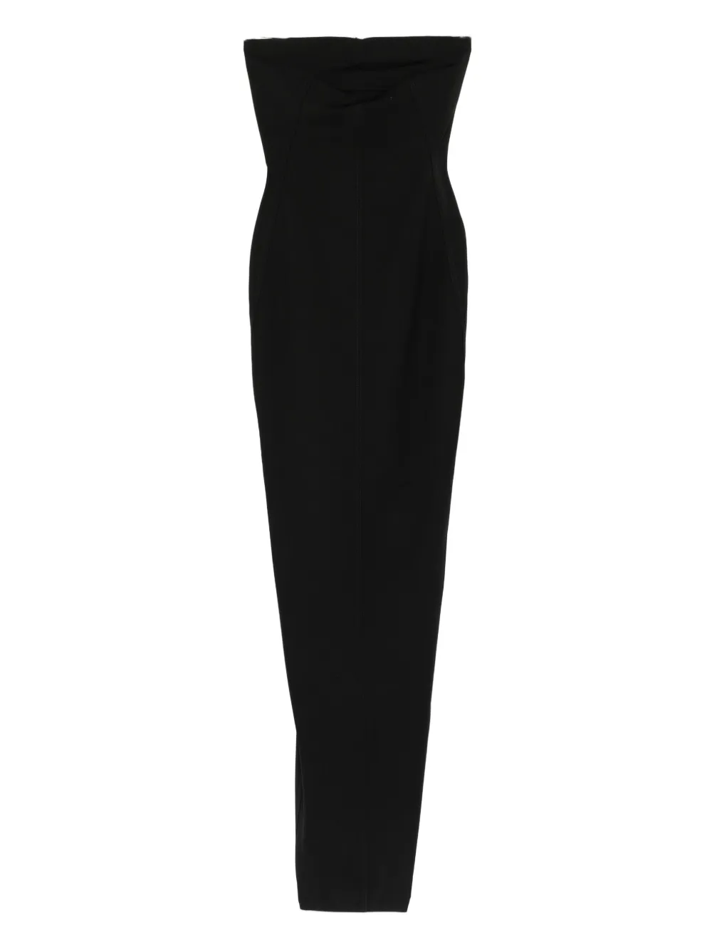 strapless fitted dress
